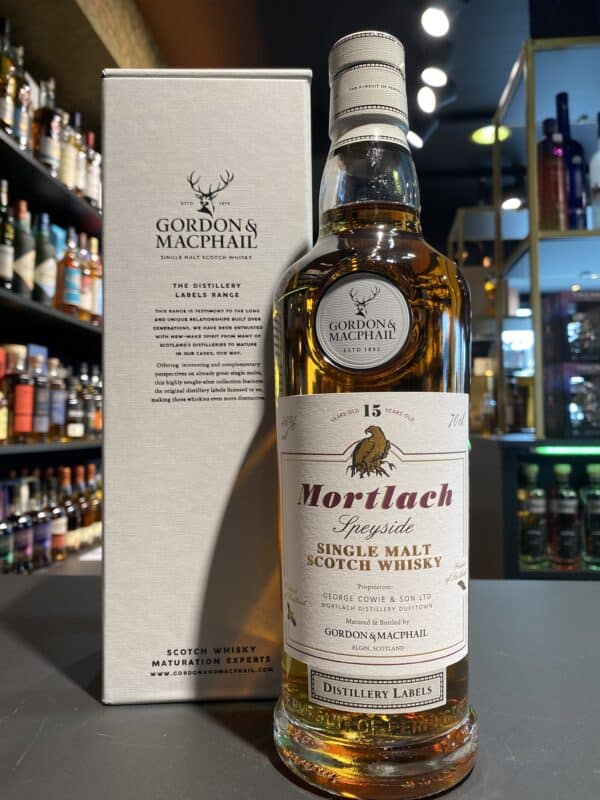 Mortlach 15 Years Gordon & Macphail Distillery labels