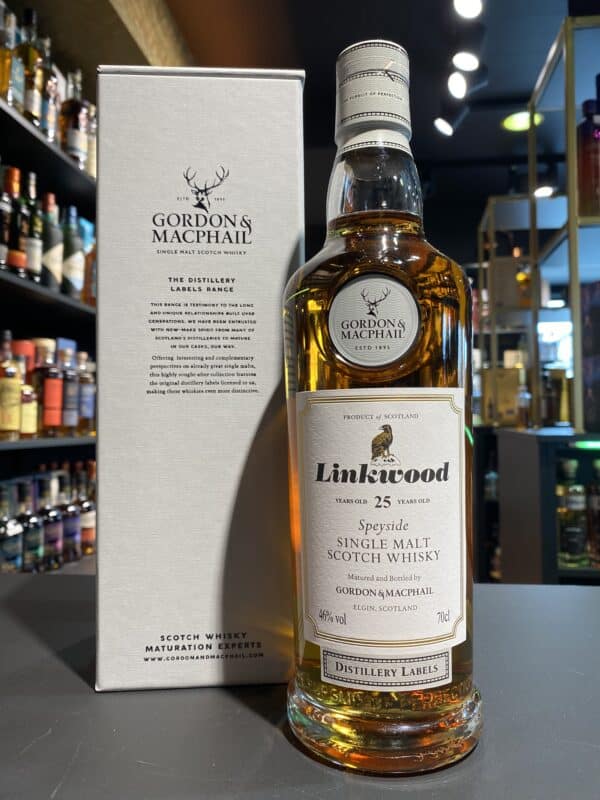 Linkwood 25 Years Gordon & Macphail Distillery labels