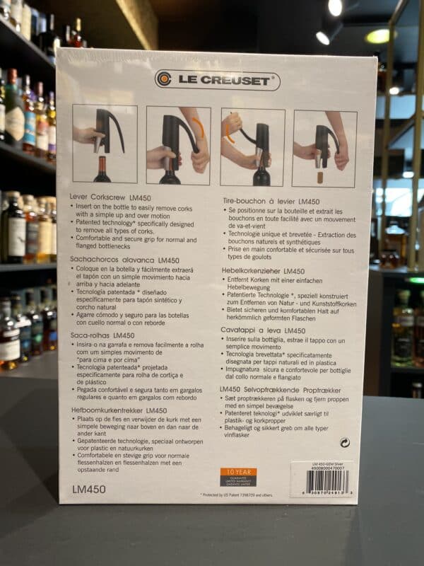 Le Creuset Kurkentrekker LM450 ShinyGrey Giftbox - Afbeelding 2