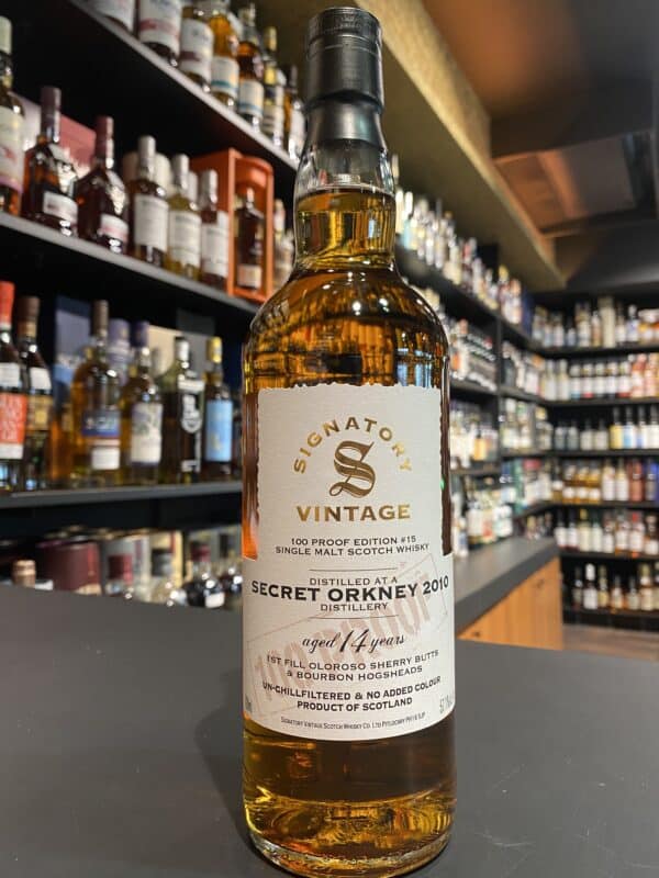 Secret Orkney 100 proof Edition Signatory Vintage