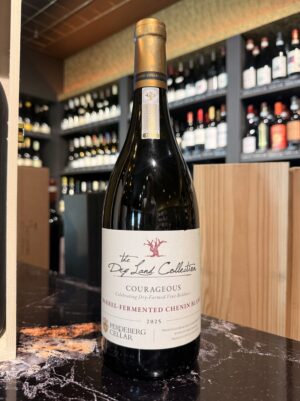 Fles Perdeberg Barrel Fermented Chenin Blanc, houtgerijpte Chenin Blanc uit Paarl van oude wijnstokken.